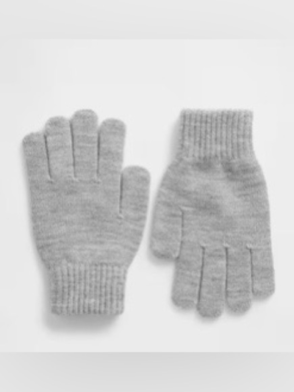 GAP Cozy Gloves in Light Heather Grey NWT